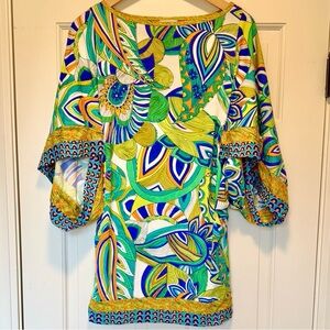 Trina Turk Boatneck Tunic Beach Cover Up